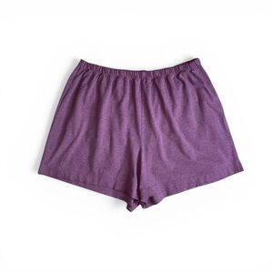 Nautica Sleepwear Purple Lounge Pajama Shorts with Elastic Waist, Size L